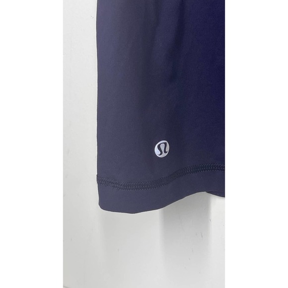 Lululemon Strappy Back Soft Fitted Built-in Bra Tank Navy 4 NWOT - Picture 8 of 10
